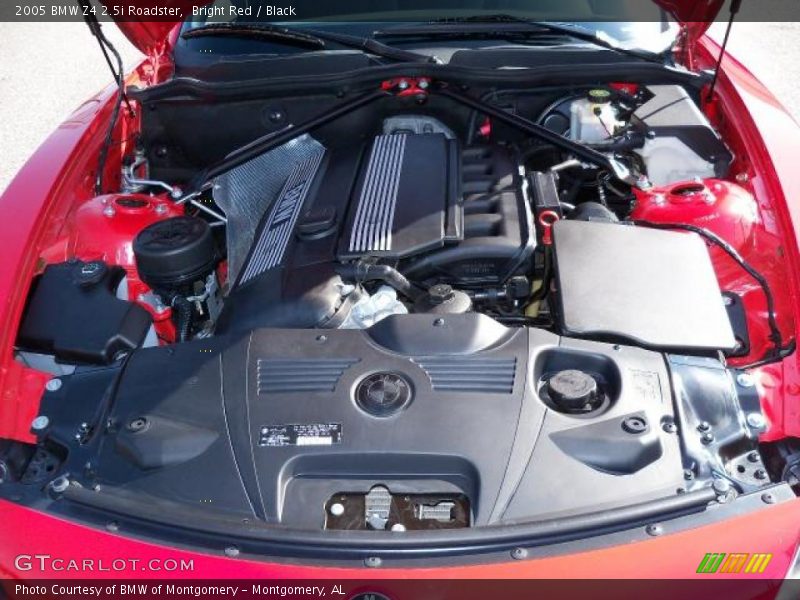 Bright Red / Black 2005 BMW Z4 2.5i Roadster