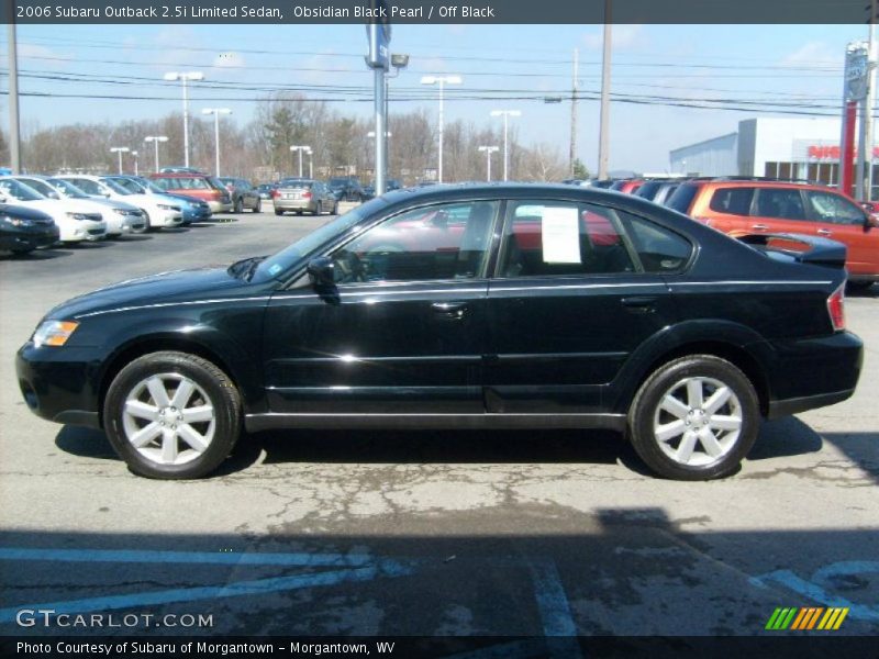 Obsidian Black Pearl / Off Black 2006 Subaru Outback 2.5i Limited Sedan