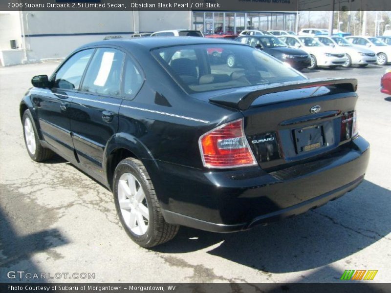 Obsidian Black Pearl / Off Black 2006 Subaru Outback 2.5i Limited Sedan