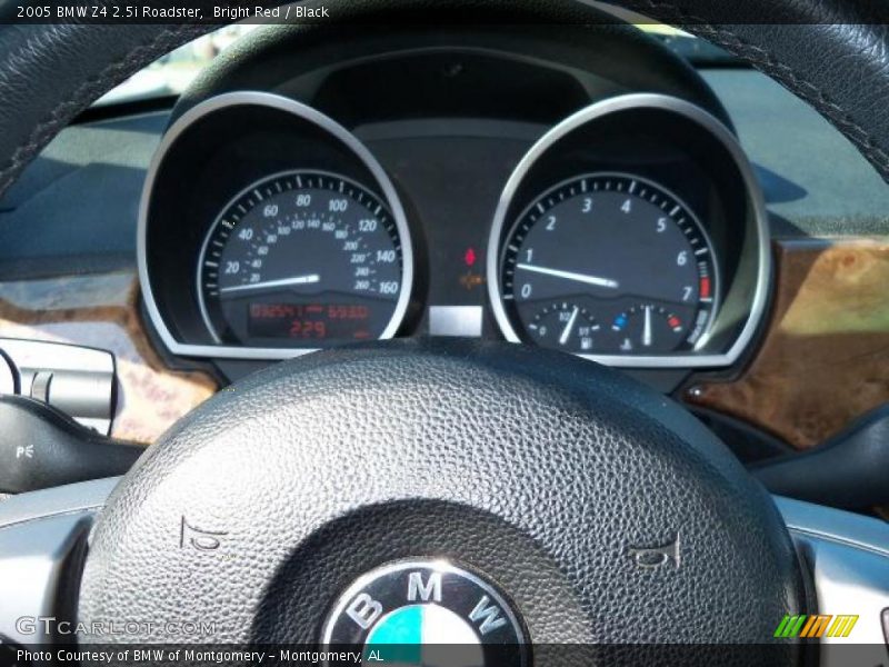 Bright Red / Black 2005 BMW Z4 2.5i Roadster