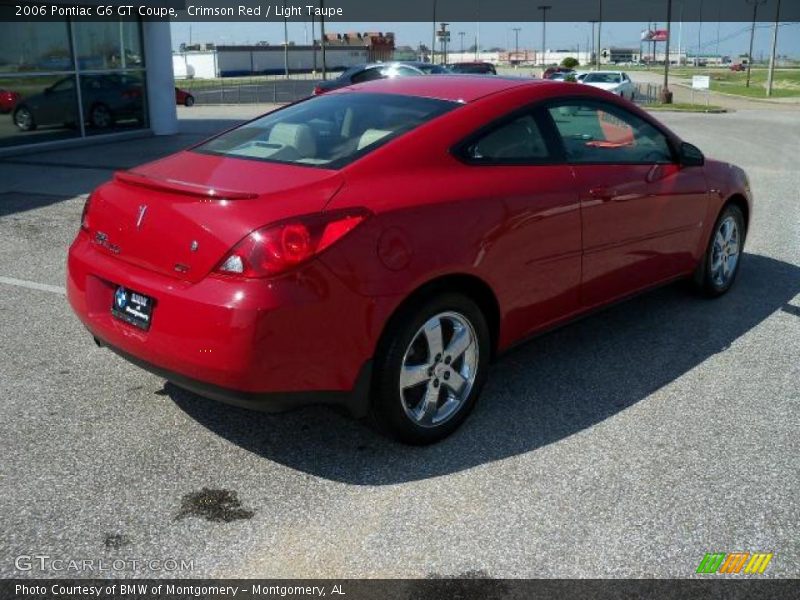 Crimson Red / Light Taupe 2006 Pontiac G6 GT Coupe