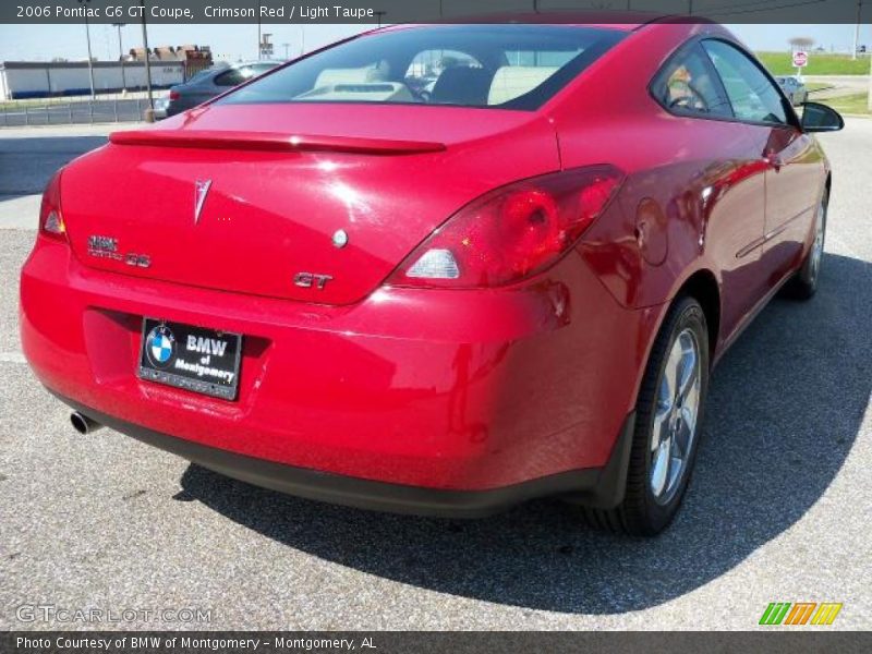 Crimson Red / Light Taupe 2006 Pontiac G6 GT Coupe