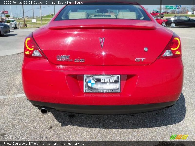 Crimson Red / Light Taupe 2006 Pontiac G6 GT Coupe