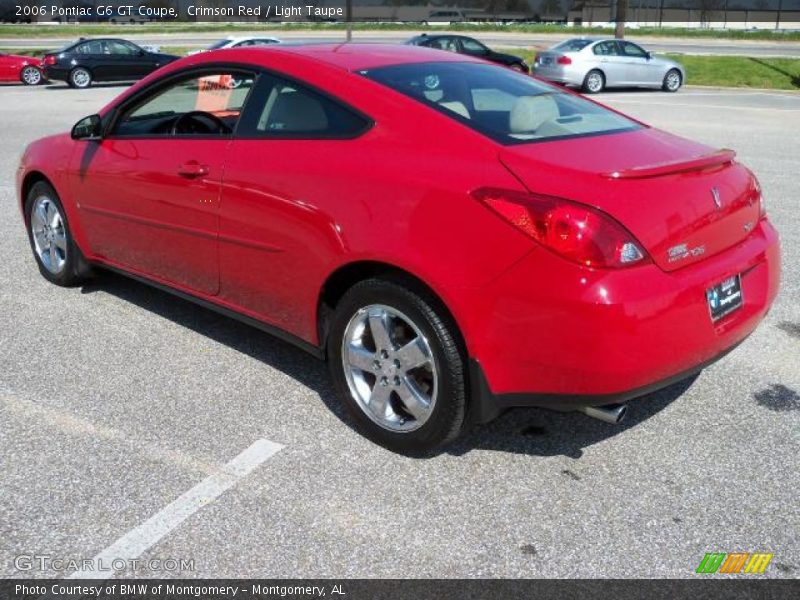 Crimson Red / Light Taupe 2006 Pontiac G6 GT Coupe