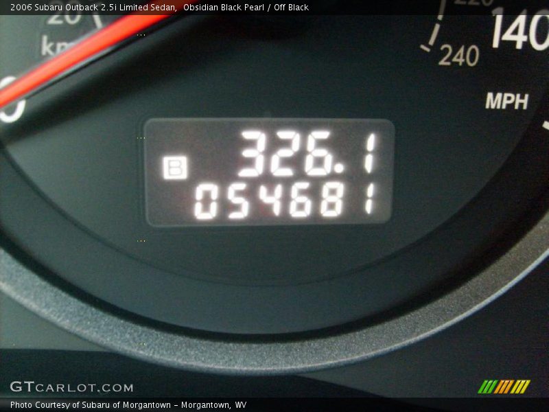 Obsidian Black Pearl / Off Black 2006 Subaru Outback 2.5i Limited Sedan