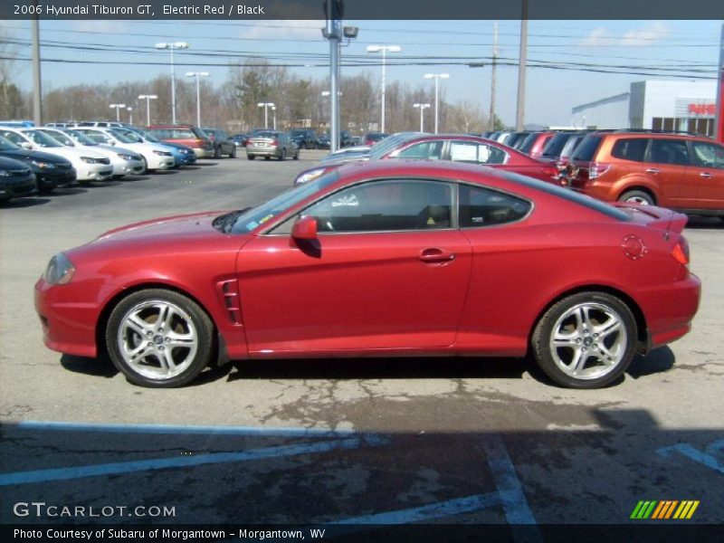 Electric Red / Black 2006 Hyundai Tiburon GT