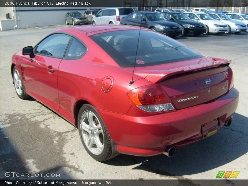 Electric Red / Black 2006 Hyundai Tiburon GT