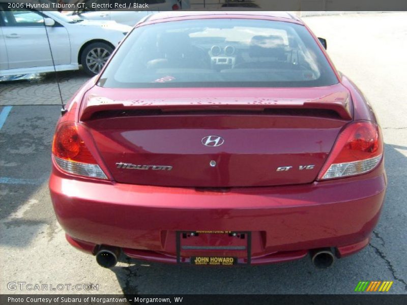 Electric Red / Black 2006 Hyundai Tiburon GT