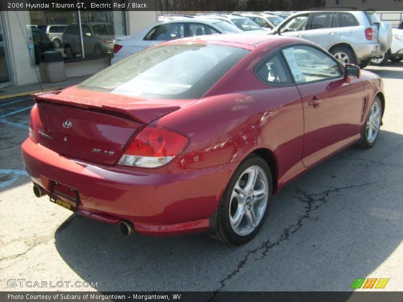Electric Red / Black 2006 Hyundai Tiburon GT
