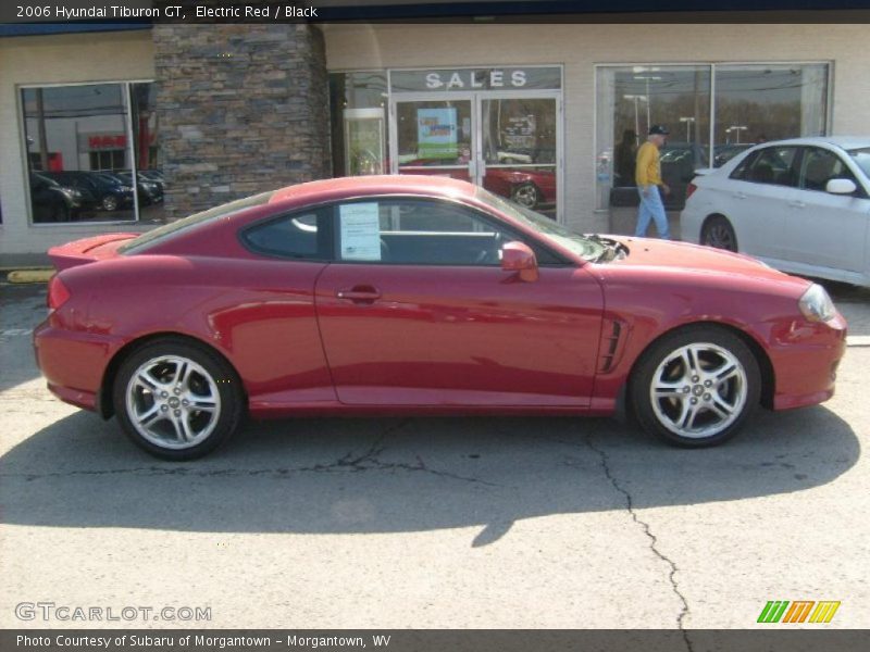 Electric Red / Black 2006 Hyundai Tiburon GT