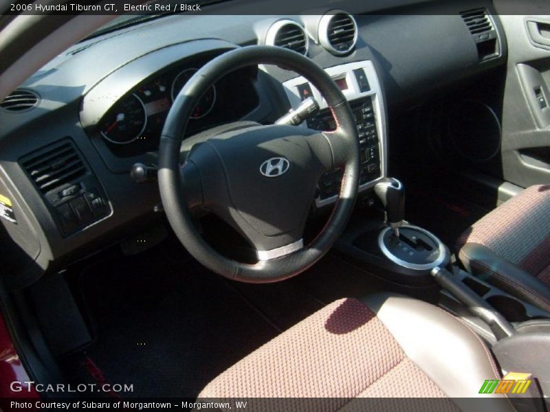 Electric Red / Black 2006 Hyundai Tiburon GT