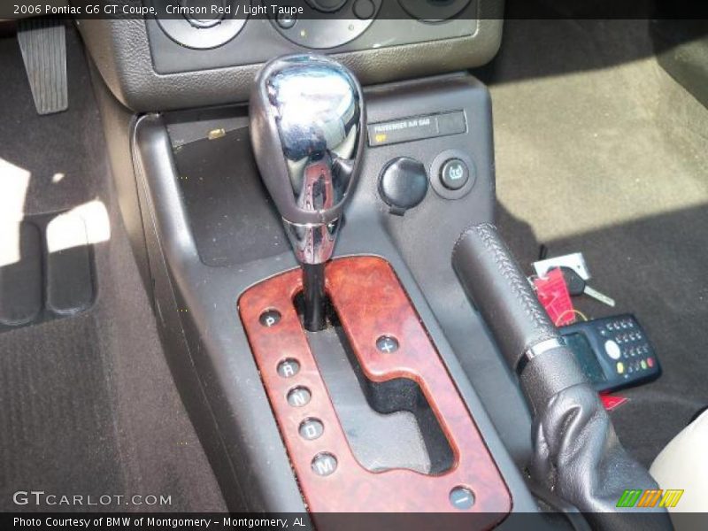 Crimson Red / Light Taupe 2006 Pontiac G6 GT Coupe