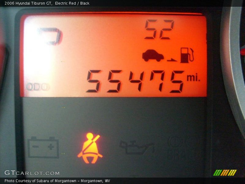 Electric Red / Black 2006 Hyundai Tiburon GT
