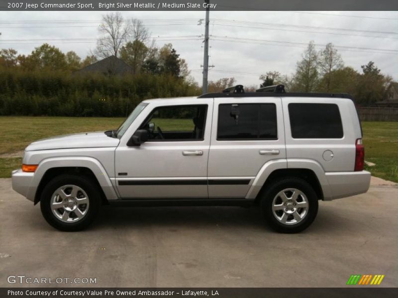 Bright Silver Metallic / Medium Slate Gray 2007 Jeep Commander Sport