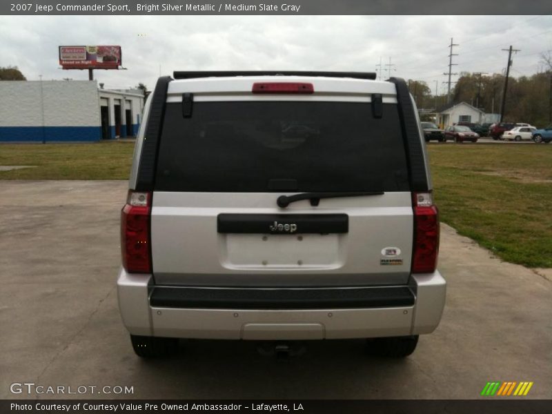 Bright Silver Metallic / Medium Slate Gray 2007 Jeep Commander Sport