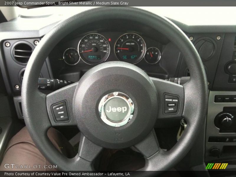 Bright Silver Metallic / Medium Slate Gray 2007 Jeep Commander Sport