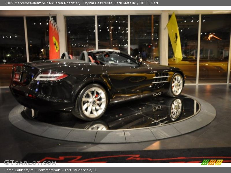 Crystal Cassiterite Black Metallic / 300SL Red 2009 Mercedes-Benz SLR McLaren Roadster