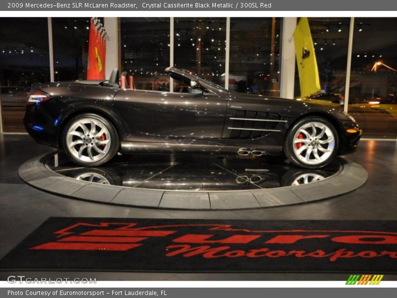 Crystal Cassiterite Black Metallic / 300SL Red 2009 Mercedes-Benz SLR McLaren Roadster