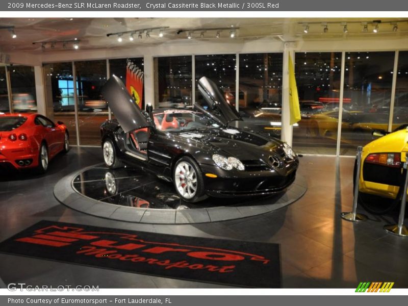 Crystal Cassiterite Black Metallic / 300SL Red 2009 Mercedes-Benz SLR McLaren Roadster