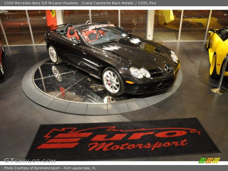 Crystal Cassiterite Black Metallic / 300SL Red 2009 Mercedes-Benz SLR McLaren Roadster