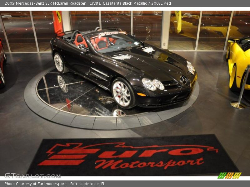 Crystal Cassiterite Black Metallic / 300SL Red 2009 Mercedes-Benz SLR McLaren Roadster