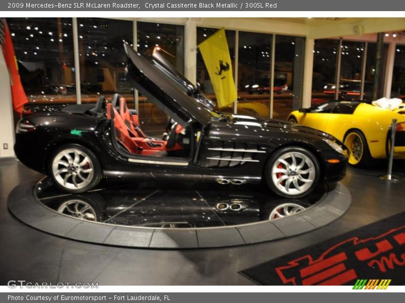 Crystal Cassiterite Black Metallic / 300SL Red 2009 Mercedes-Benz SLR McLaren Roadster