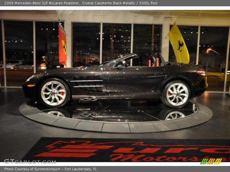 Crystal Cassiterite Black Metallic / 300SL Red 2009 Mercedes-Benz SLR McLaren Roadster