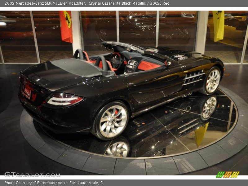 Crystal Cassiterite Black Metallic / 300SL Red 2009 Mercedes-Benz SLR McLaren Roadster