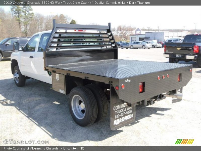 Summit White / Dark Titanium 2010 Chevrolet Silverado 3500HD Work Truck Crew Cab 4x4 Dually