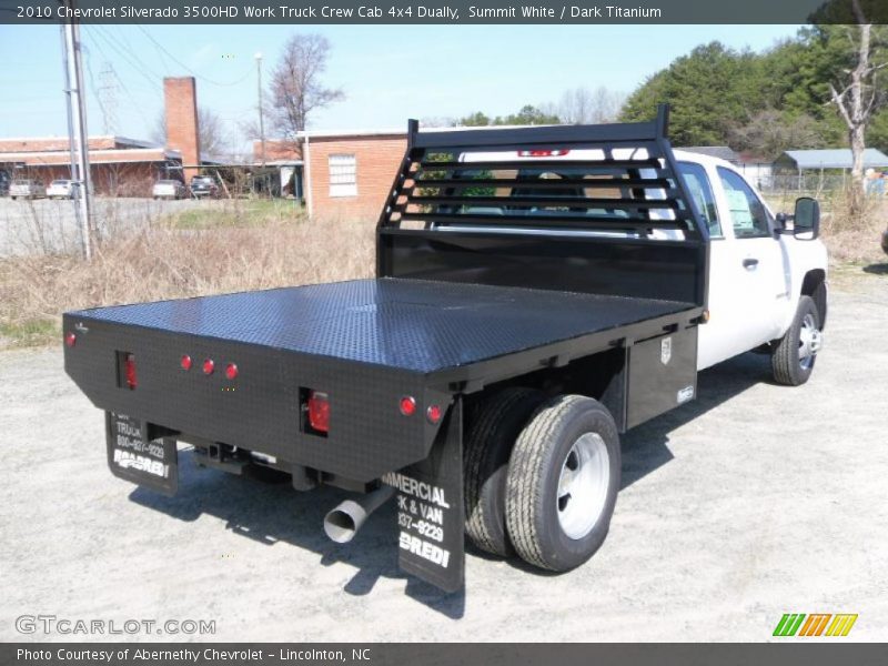 Summit White / Dark Titanium 2010 Chevrolet Silverado 3500HD Work Truck Crew Cab 4x4 Dually