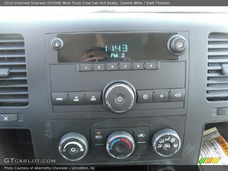 Summit White / Dark Titanium 2010 Chevrolet Silverado 3500HD Work Truck Crew Cab 4x4 Dually