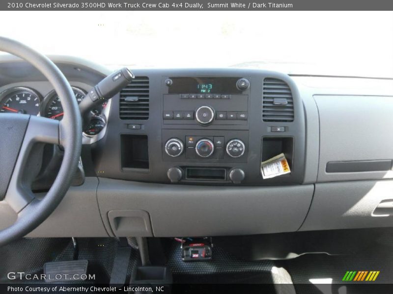 Summit White / Dark Titanium 2010 Chevrolet Silverado 3500HD Work Truck Crew Cab 4x4 Dually