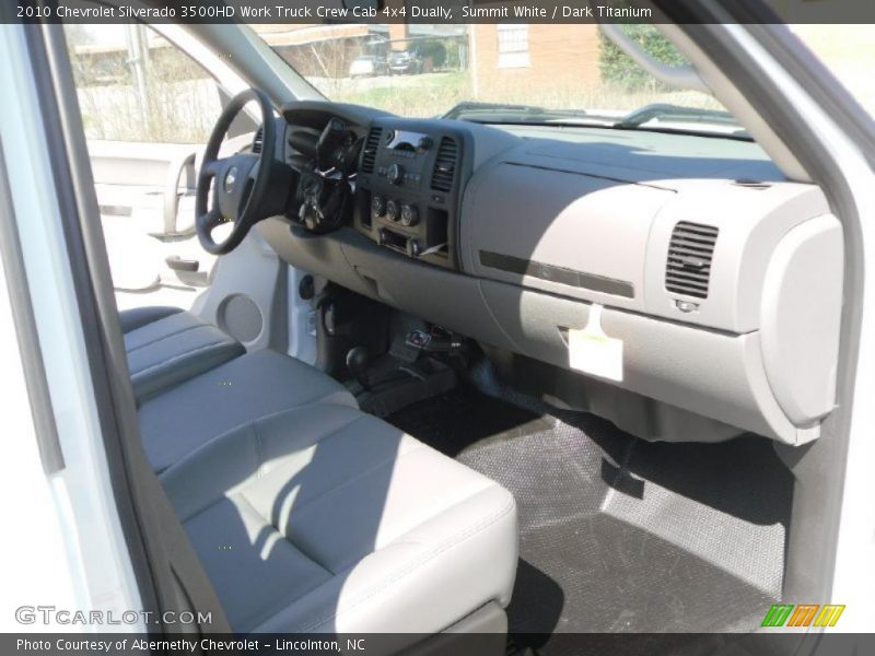 Summit White / Dark Titanium 2010 Chevrolet Silverado 3500HD Work Truck Crew Cab 4x4 Dually