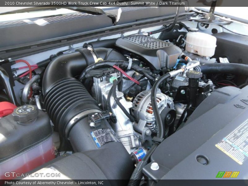 Summit White / Dark Titanium 2010 Chevrolet Silverado 3500HD Work Truck Crew Cab 4x4 Dually