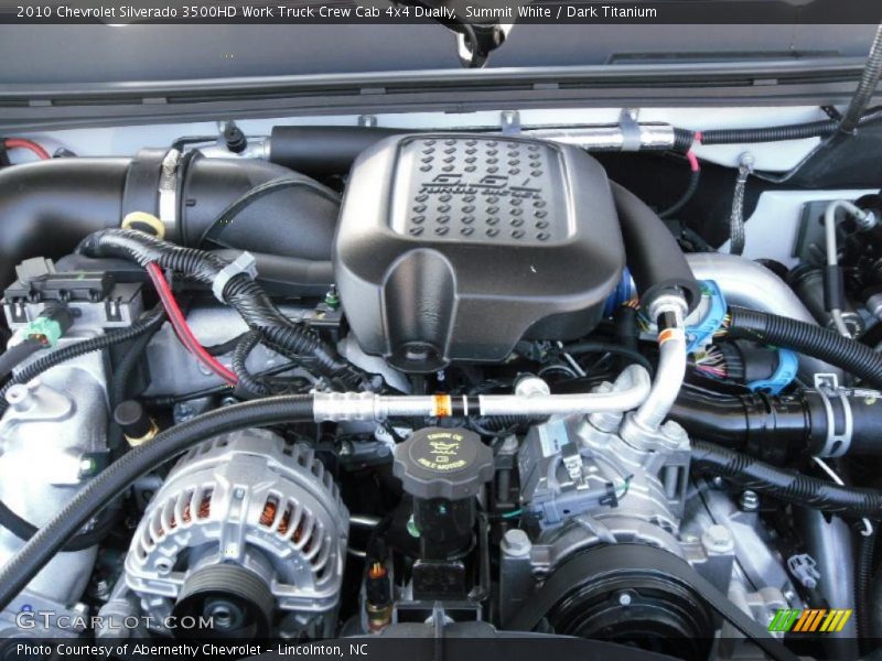 Summit White / Dark Titanium 2010 Chevrolet Silverado 3500HD Work Truck Crew Cab 4x4 Dually