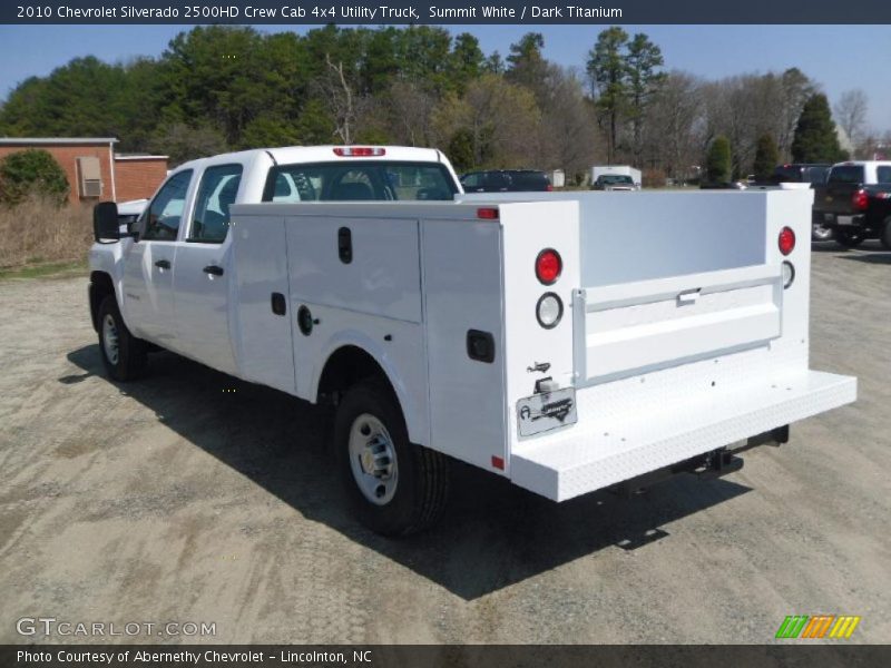 Summit White / Dark Titanium 2010 Chevrolet Silverado 2500HD Crew Cab 4x4 Utility Truck