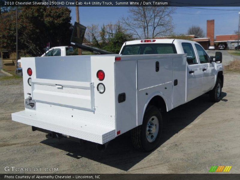 Summit White / Dark Titanium 2010 Chevrolet Silverado 2500HD Crew Cab 4x4 Utility Truck