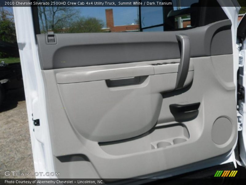 Summit White / Dark Titanium 2010 Chevrolet Silverado 2500HD Crew Cab 4x4 Utility Truck