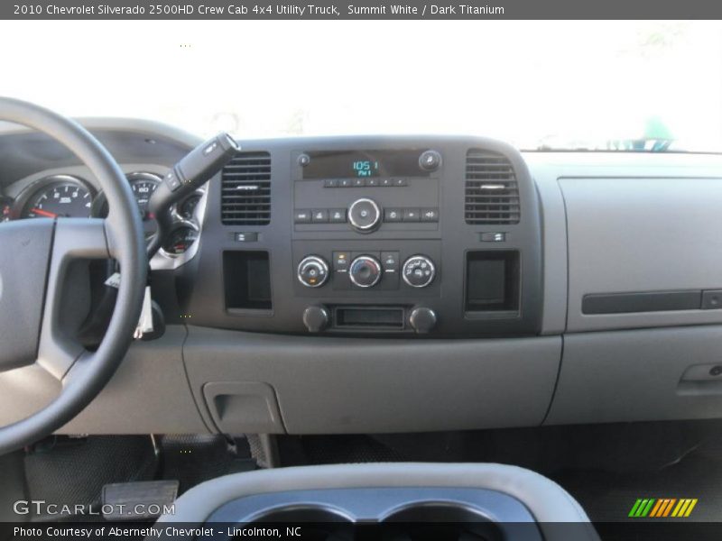 Summit White / Dark Titanium 2010 Chevrolet Silverado 2500HD Crew Cab 4x4 Utility Truck