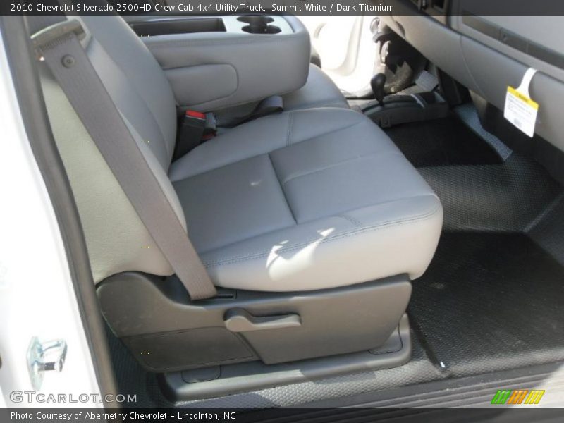 Summit White / Dark Titanium 2010 Chevrolet Silverado 2500HD Crew Cab 4x4 Utility Truck