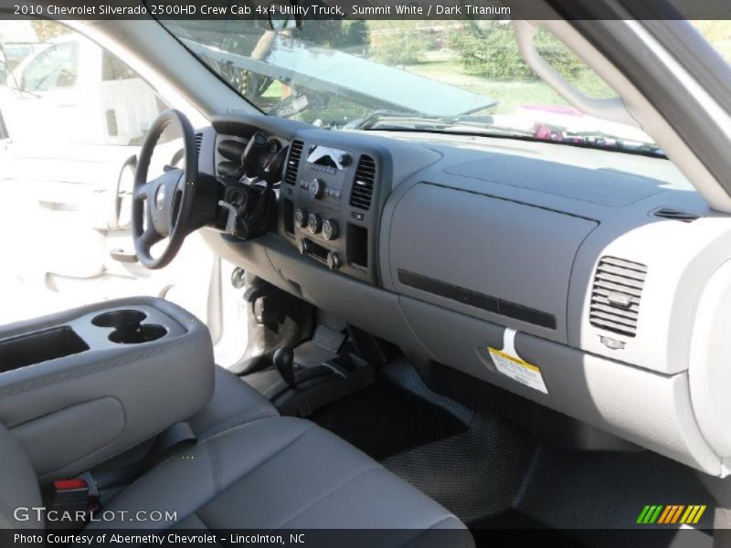 Summit White / Dark Titanium 2010 Chevrolet Silverado 2500HD Crew Cab 4x4 Utility Truck
