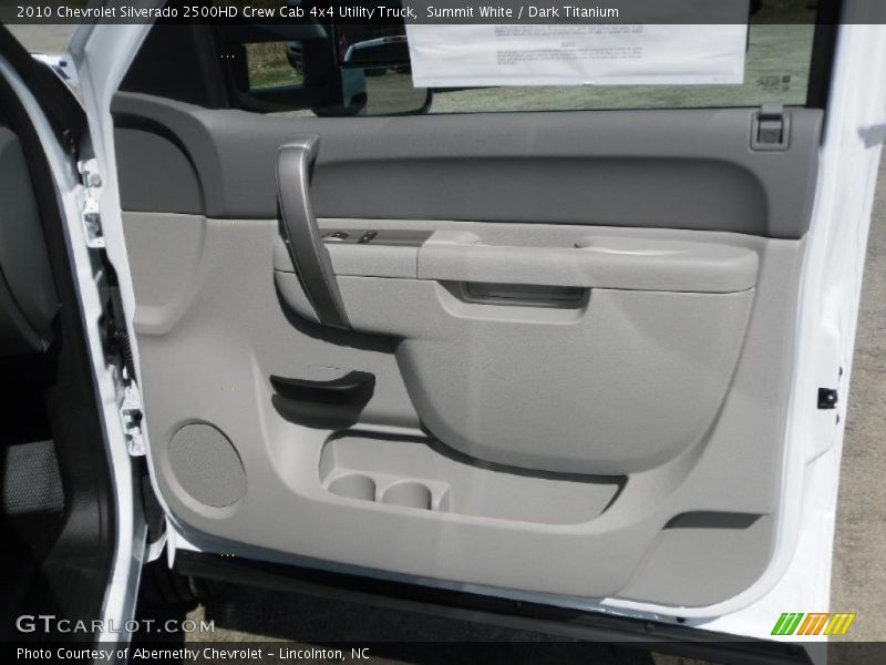 Summit White / Dark Titanium 2010 Chevrolet Silverado 2500HD Crew Cab 4x4 Utility Truck