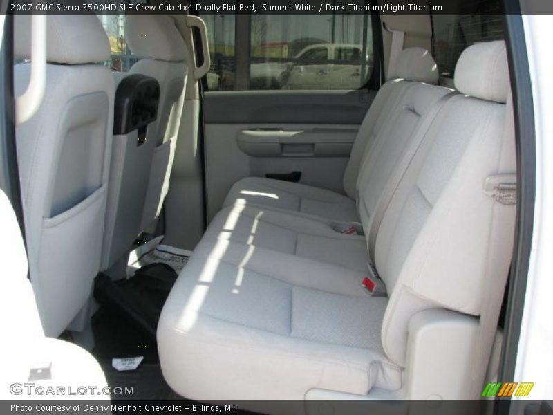 Summit White / Dark Titanium/Light Titanium 2007 GMC Sierra 3500HD SLE Crew Cab 4x4 Dually Flat Bed