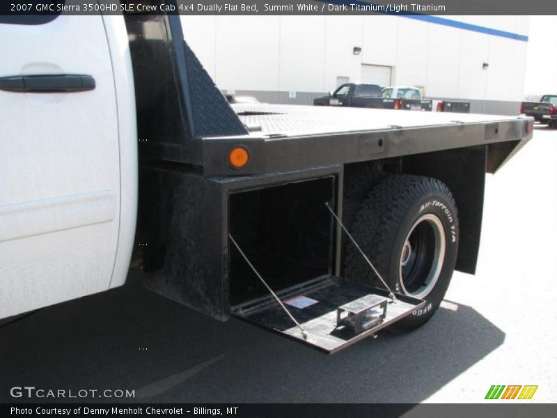 Summit White / Dark Titanium/Light Titanium 2007 GMC Sierra 3500HD SLE Crew Cab 4x4 Dually Flat Bed