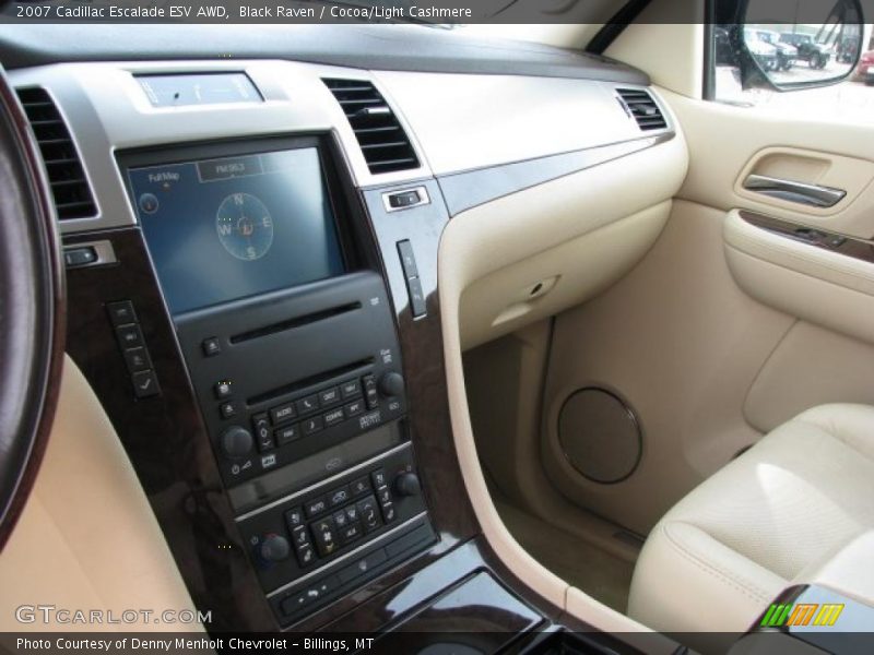 Black Raven / Cocoa/Light Cashmere 2007 Cadillac Escalade ESV AWD