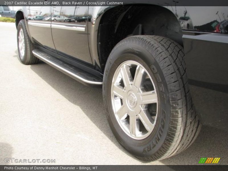 Black Raven / Cocoa/Light Cashmere 2007 Cadillac Escalade ESV AWD