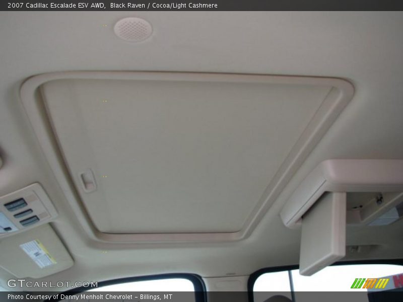 Black Raven / Cocoa/Light Cashmere 2007 Cadillac Escalade ESV AWD