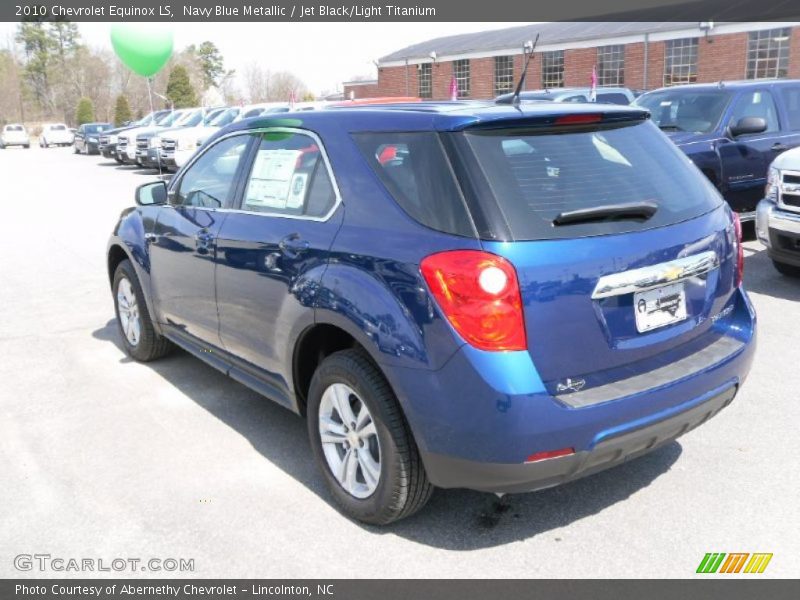 Navy Blue Metallic / Jet Black/Light Titanium 2010 Chevrolet Equinox LS