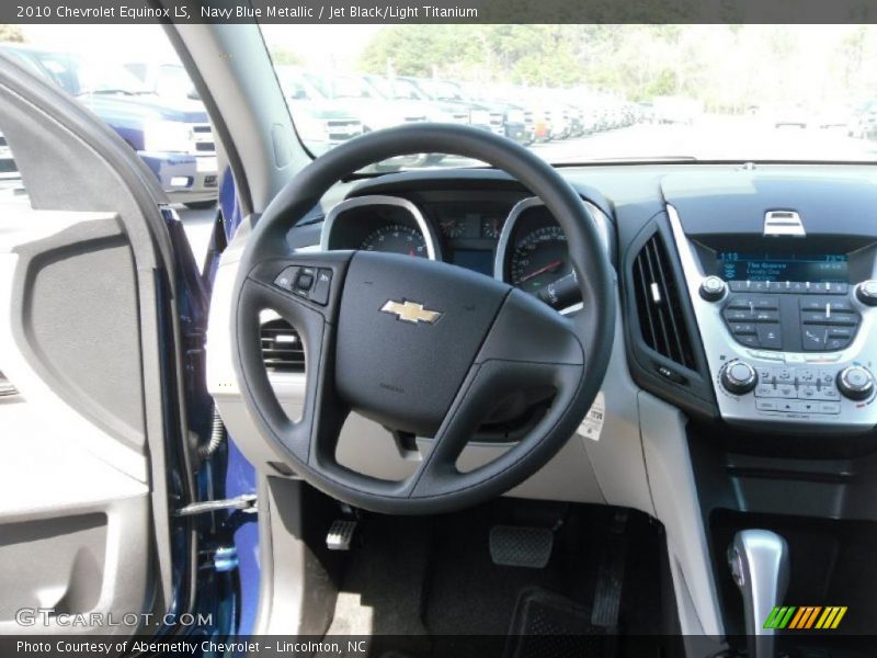 Navy Blue Metallic / Jet Black/Light Titanium 2010 Chevrolet Equinox LS