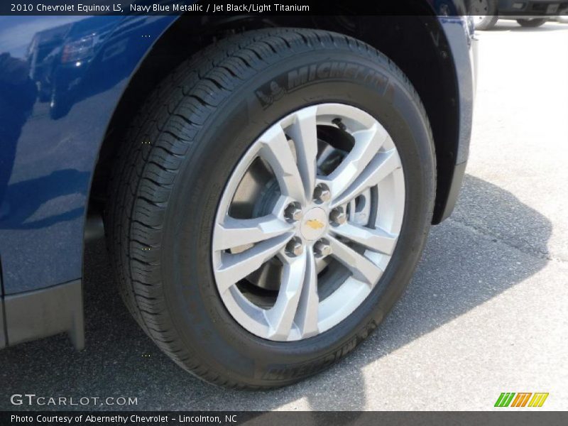 Navy Blue Metallic / Jet Black/Light Titanium 2010 Chevrolet Equinox LS